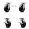 Service Caster 6 Inch Kingpinless Phenolic Wheel Caster Swivel Locks 2 Brakes SCC, 2PK SCC-KP30S620-PHR-BSL-2-SLB-2 - alternate 1